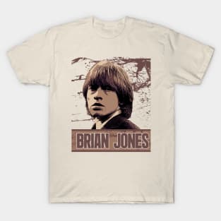 Brian jones // Brown Vintage T-Shirt